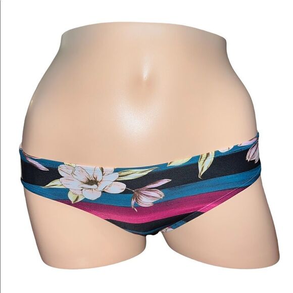 Hula Honey Rose Juniors' Sweet Bloom Hipster Bikini Swim Bottoms XS NWT - Picture 3 of 9